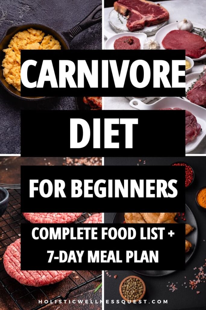 Carnivore Diet for Beginners: Complete food list + 7-day meal plan