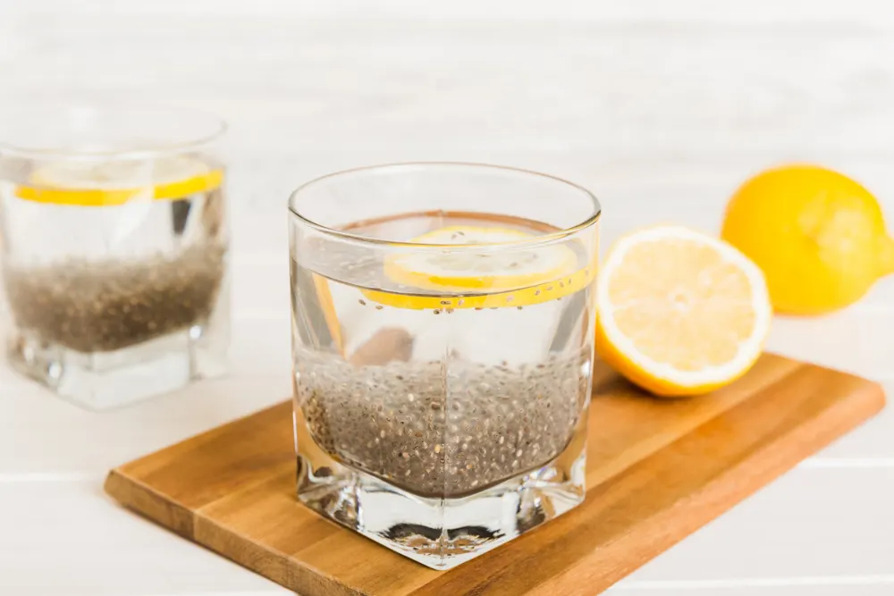 Chia seeds with lemon
