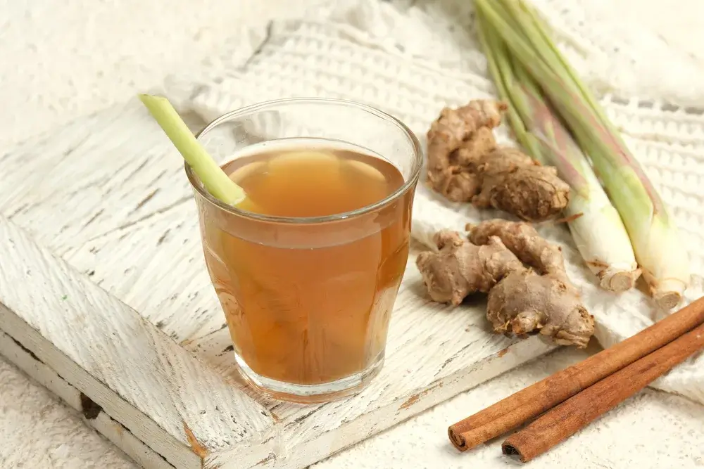 Ginger and lemongrass tea