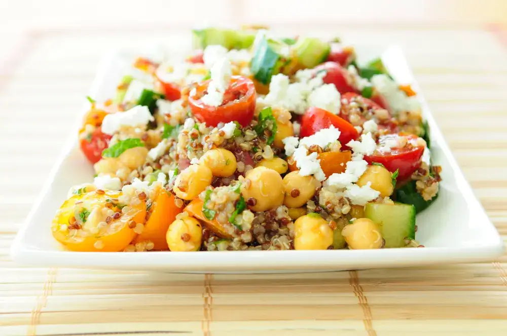 Quinoa salad-Mediterranean diet for beginners  