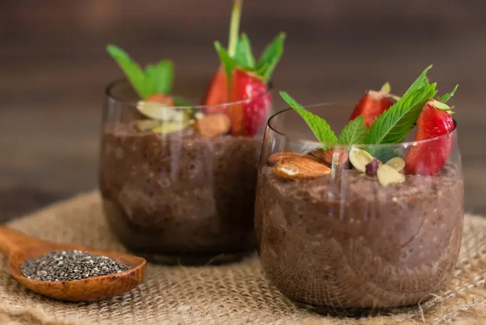 Chocolate chia pudding