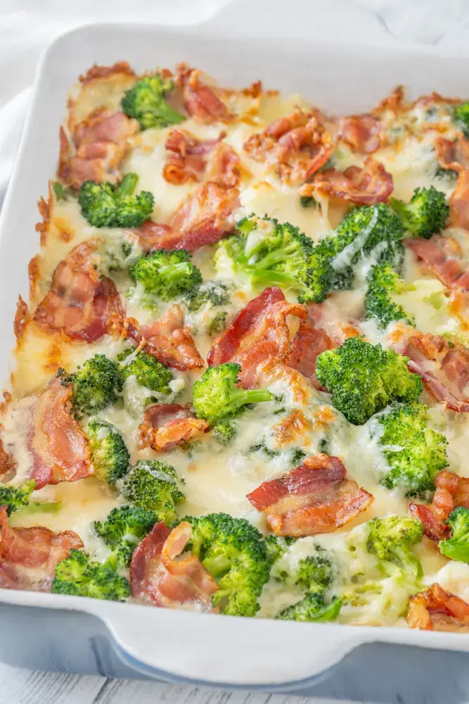 Creamy broccoli Bavon Cheddar Chicken
