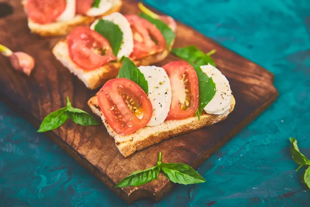 Caprese on toast, Mediterranean breakfast ideas