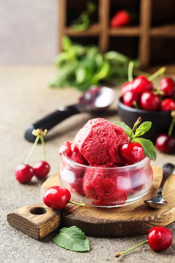 Cherry sorbet
