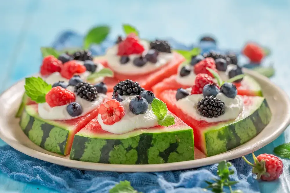 Watermelon pizza, Memorial day desserrt