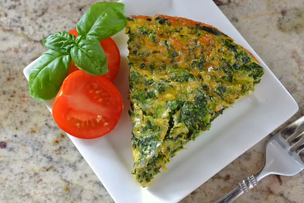 Spinach quiche