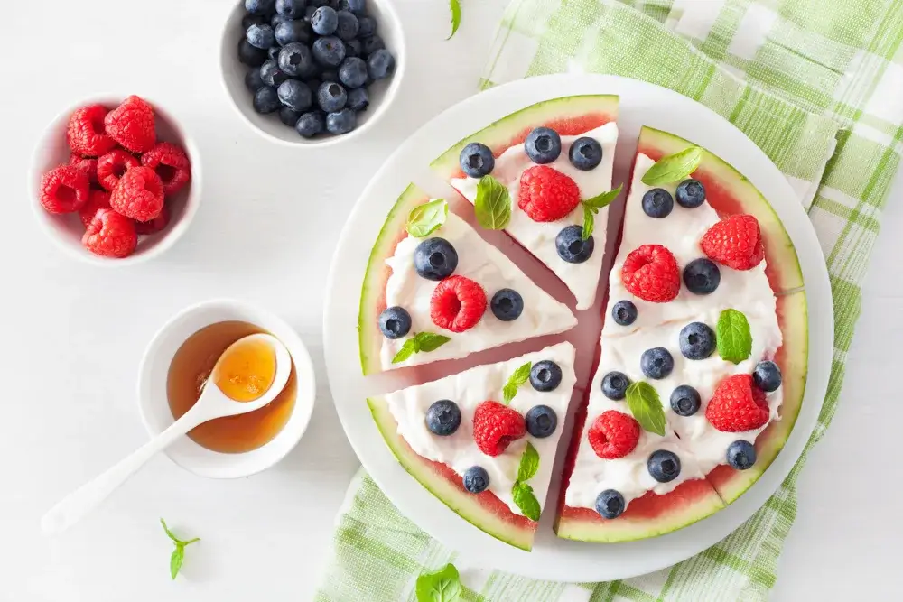 Watermelon Fruit pizza
