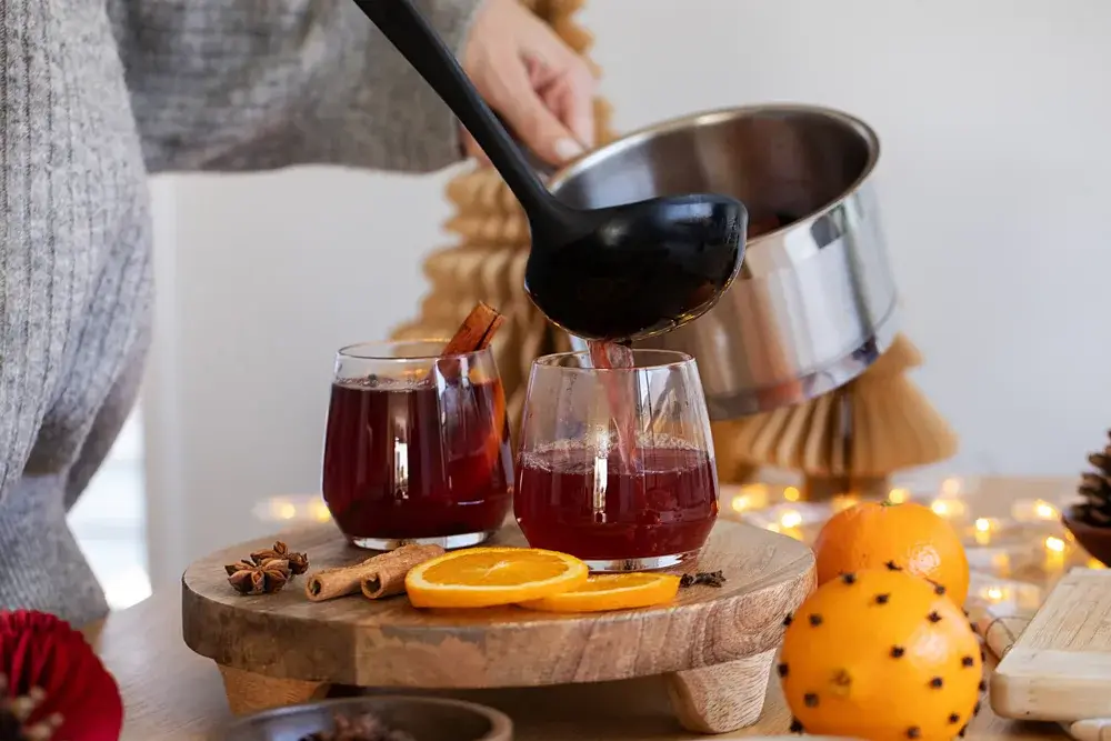 Mulled wine for Autumn drinks bar