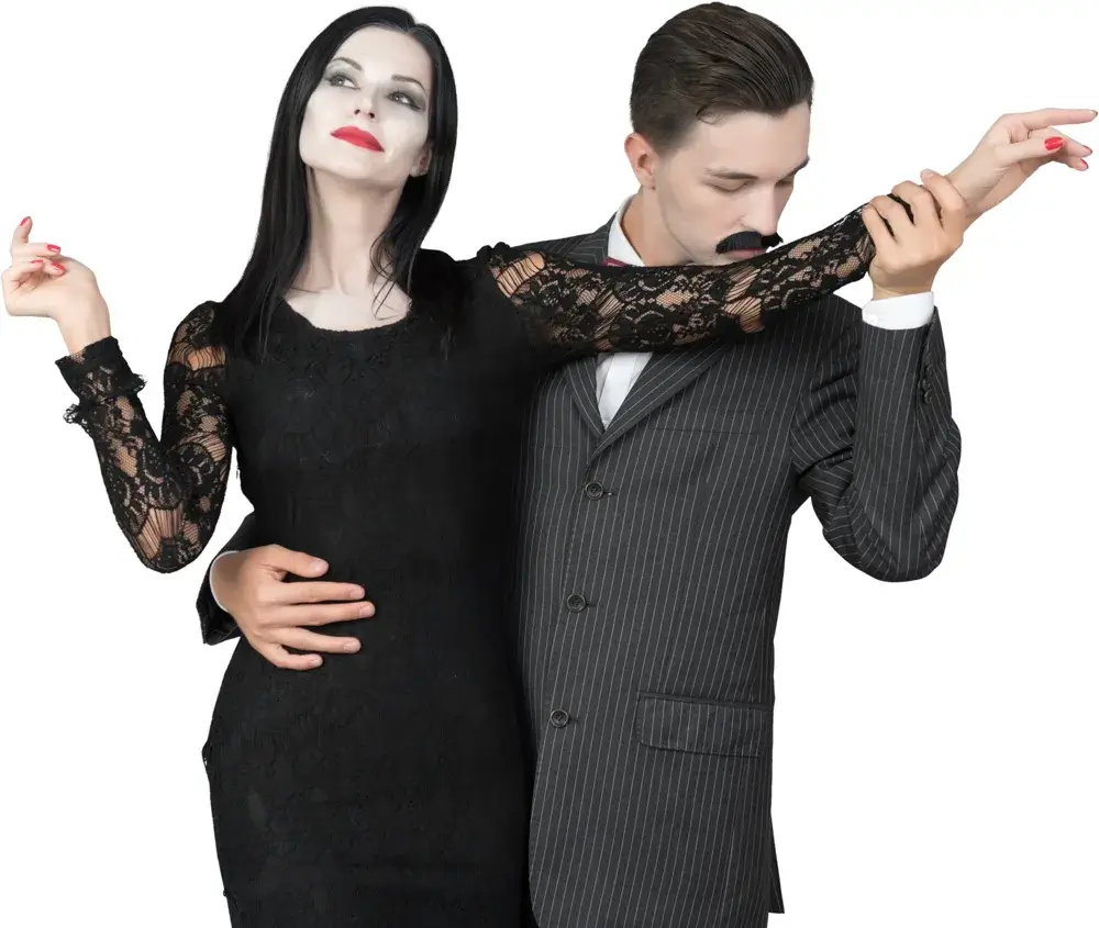 Morticia and Gomez Halloween costume