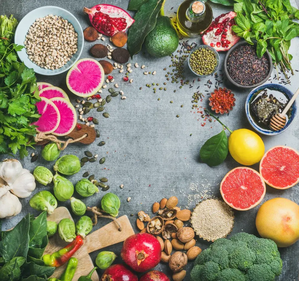 Clean eating food list and grocery list