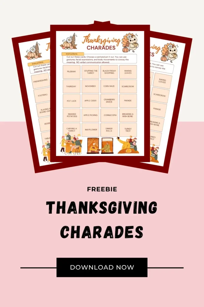 Thanksgiving Charades