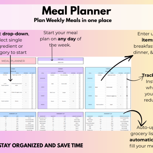 Meal Planner Tab