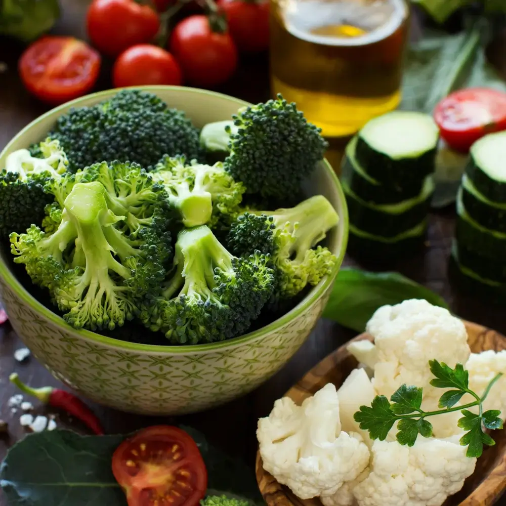 Non-starchy veggies ( those low in net carbs)