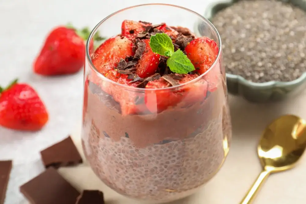  High-Protein chocolate Chia Pudding 