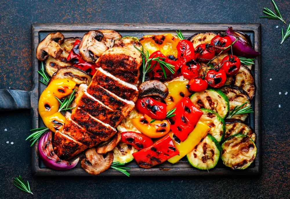 Sheet pan chicken and veggies 