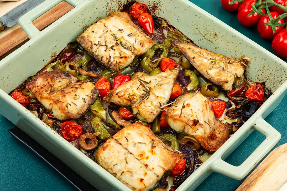 Baked cod
