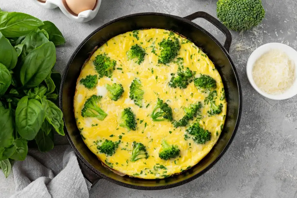 Broccoli and Cheddar Frittata